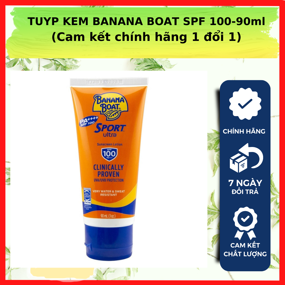 Tuyp kem banana boat spf 100-90ml