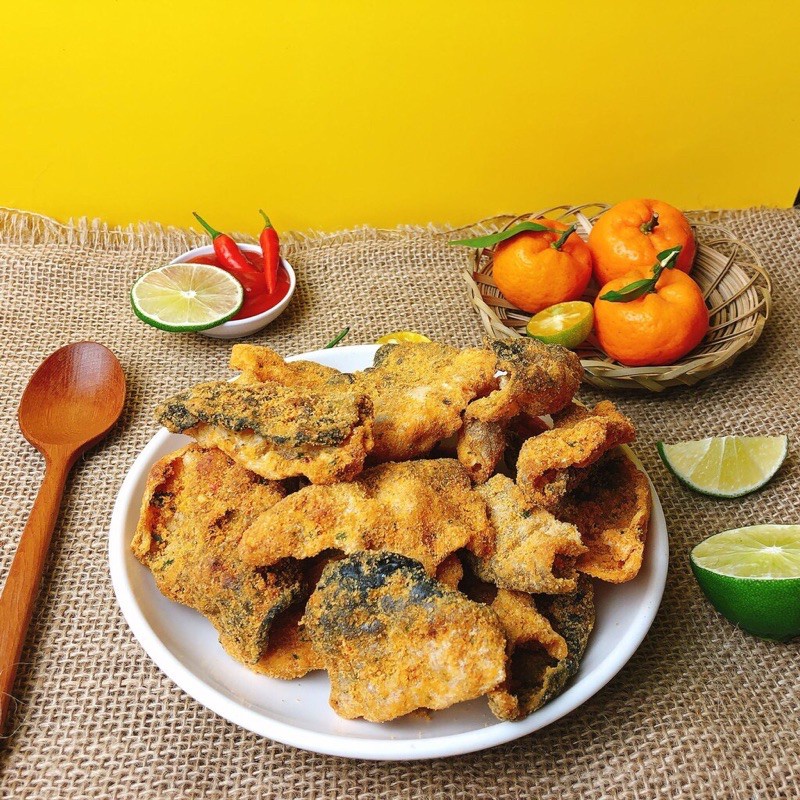 Da cá trứng muối giòn đặc biệt | 250g | Đồ ăn vặt Hà Nội ngon rẻ