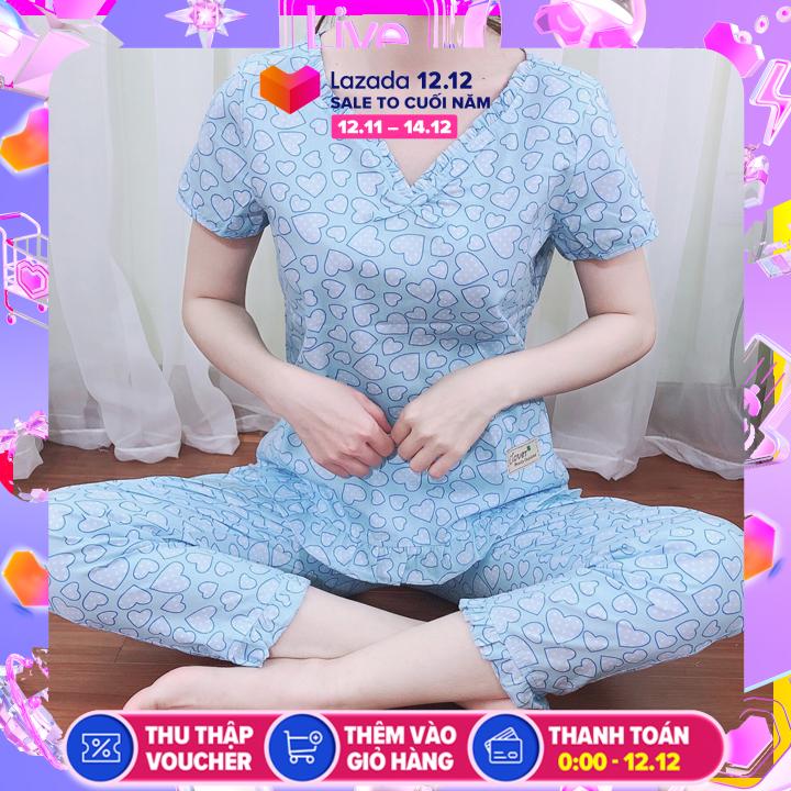 Đồ bộ mặc nhà, mặc sau sinh, đồ bộ thu đông, mẫu dài thô mới