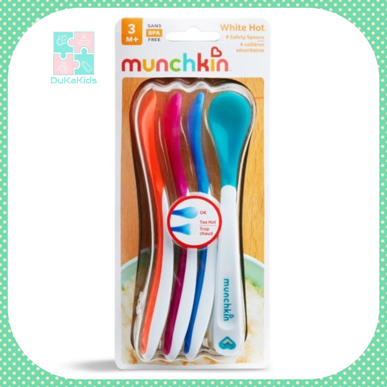 1 Muỗng mềm báo nóng Munchkin cho bé