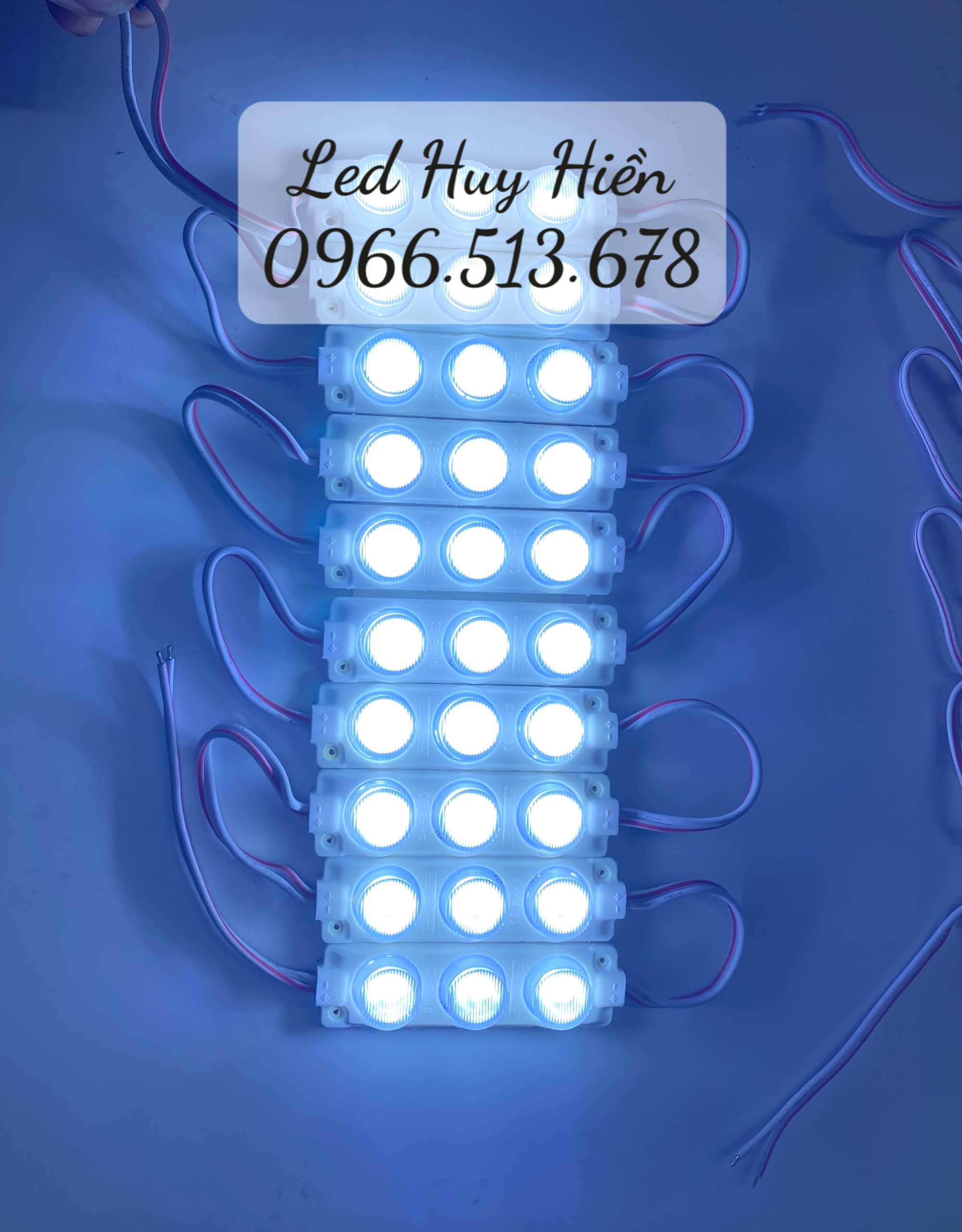Led hắt rọi 3 bóng siêu sáng, đèn led hắt 3 bóng công suất 3w màu trắng sáng
