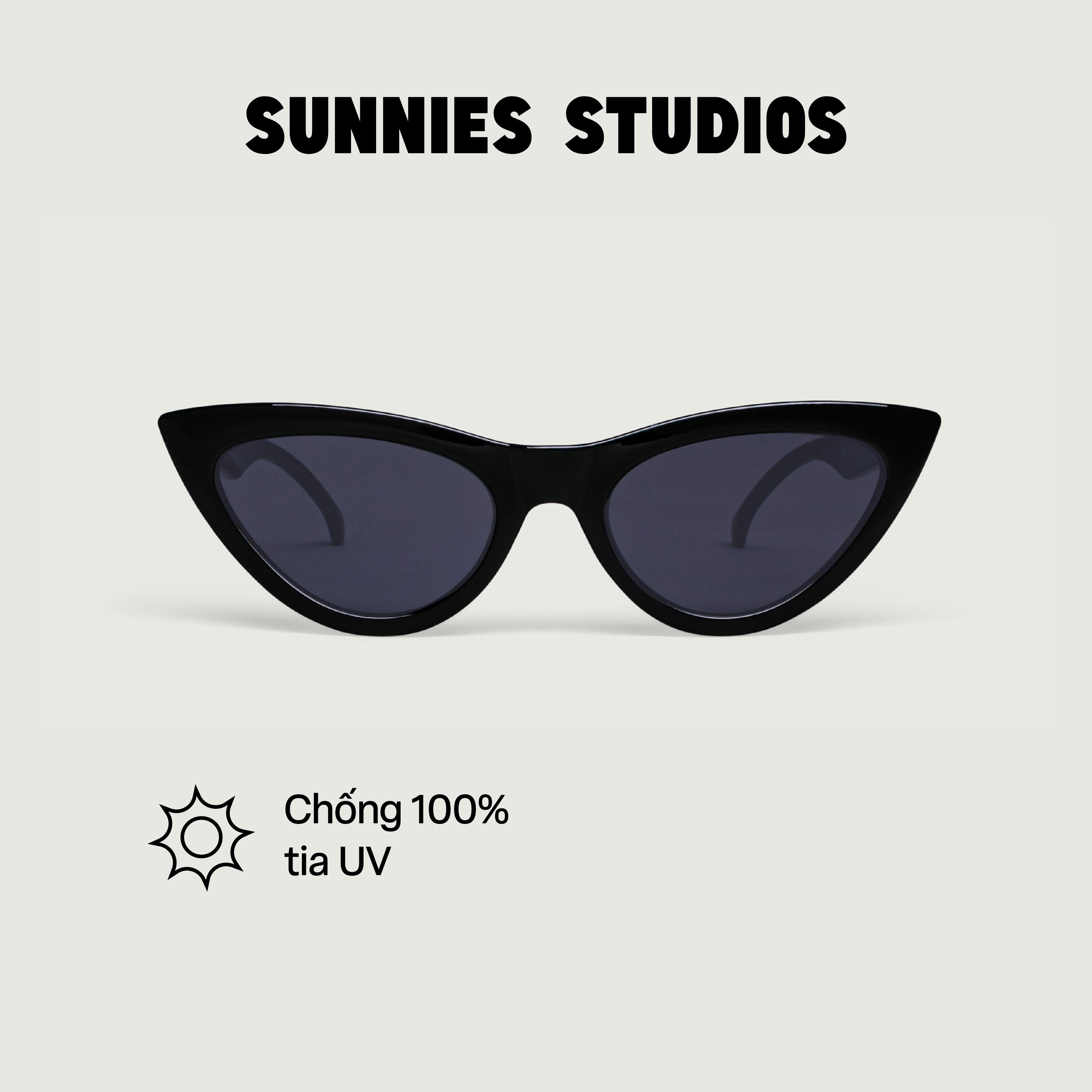 Kính mát Sunnies Studios Gọng Mắt Mèo Zia in Ink