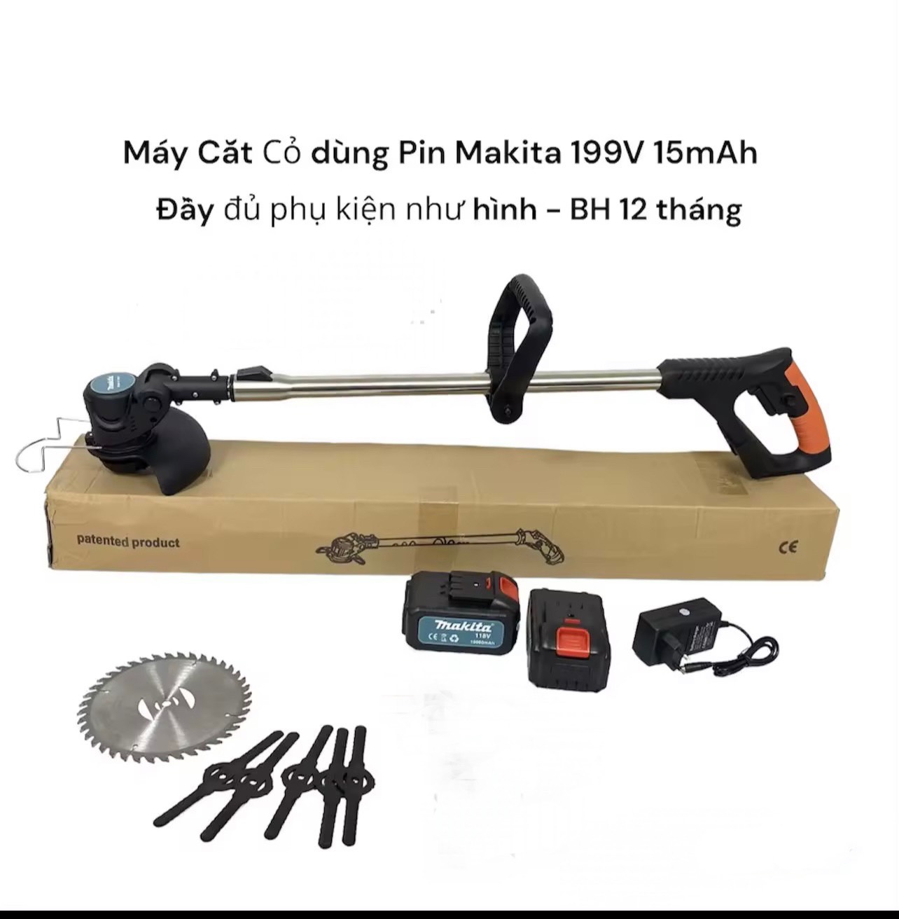 Máy cắt cỏ chạy pin makita - hàng chuẩn chính hãng