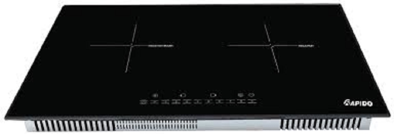 Bếp từ đôi rapido ri4000vn mặt kính vát điều khiển số - bảo hành toàn quốc 2 năm