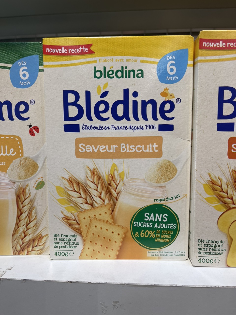 Bột pha sữa Bledina vị bánh quy 400g - trên 6 tháng date 2023