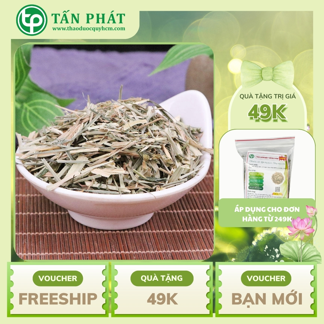 Cỏ mần trầu khô 1kg - Thảo Dược Tấn Phát - Chuyên dùng để pha trà và sắc nước uống