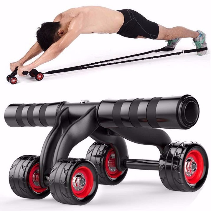 CON LĂN TẬP CƠ BỤNG 4 BÁNH I CON LĂN PUSH UP I CON LĂN TẬP THỂ DỤC - CLTCB