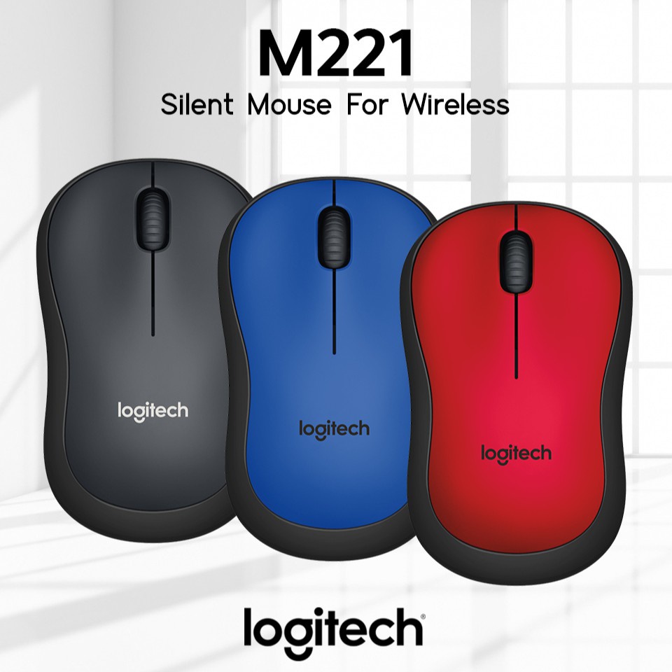 Chuột Không Dây Logitech M221 slient Hàng  - Bapr hành 12 tháng