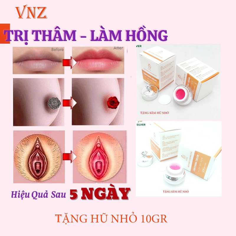 Kem làm hồng nhũ hoa vnz store - Tặng hũ nhỏ 10gr