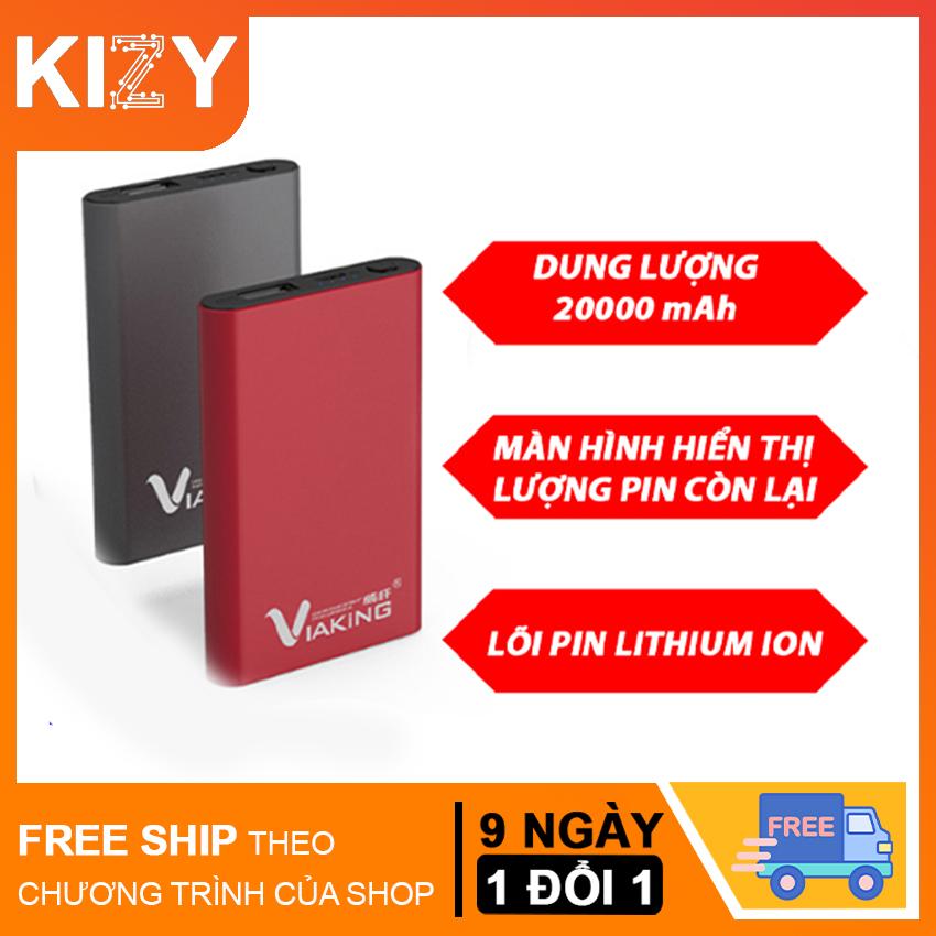 Pin sạc dự phòng 2 cổng sạc thông minh 20000 mAh tiện dụng khi mang đi du lịch