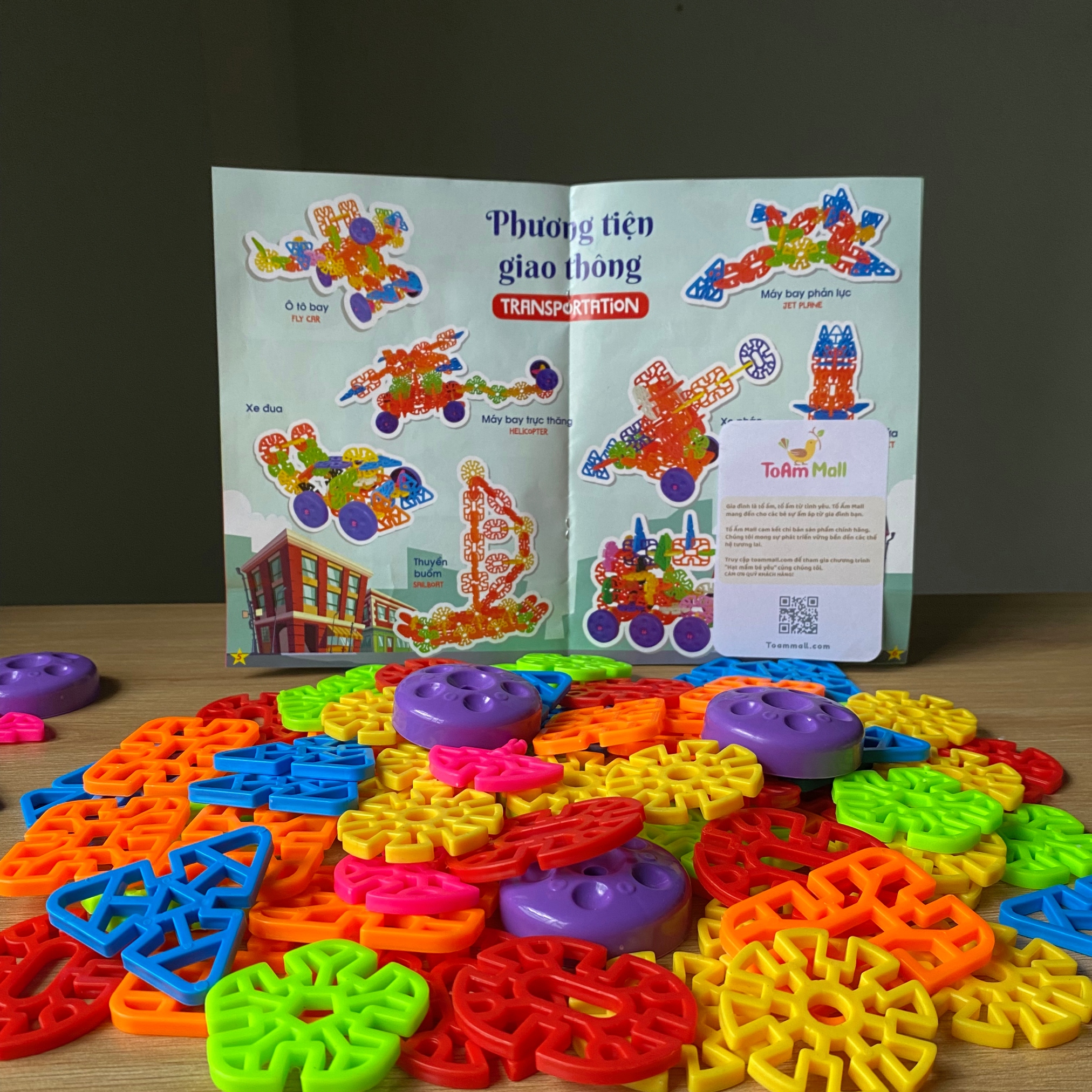 GHÉP HÌNH HOA, KÍNH VẠN HOA Sáng tạo cho bé từ 22 tháng tuổi - Made in Viet Nam