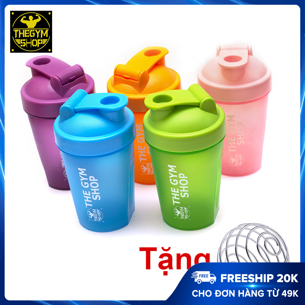 Bình nước, shaker thể thao tập gym 400ml