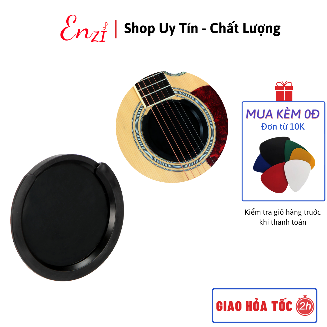 Miếng chống hú đàn guitar khi chơi dùng EQ chất liệu silicon đen Enzi