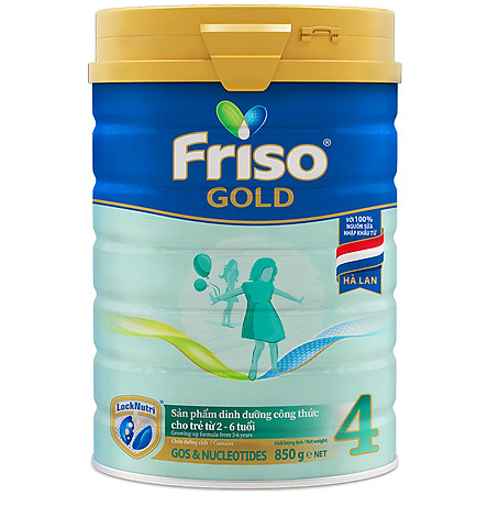 [HCM]Sữa Bột Friso Gold 4 850g (Dành Cho Trẻ Từ 2 - 6 Tuổi)