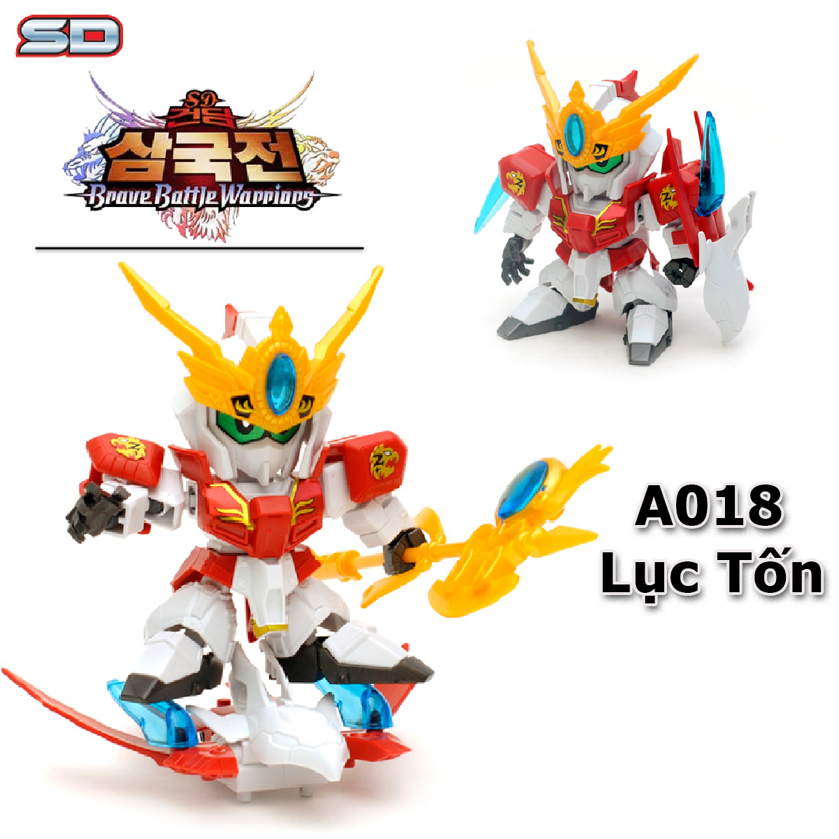 Đồ chơi lắp ráp gundam tướng tam quốc diễn nghĩa - lục tốn a018