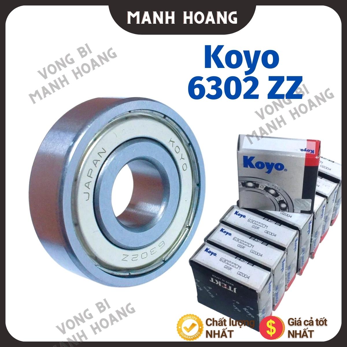 Vòng bi, bạc đạn 6302 ZZCM KOYO, tiêu chuẩn quốc tế, chất lượng cao, bền bỉ - Vòng bi Mạnh Hoàng