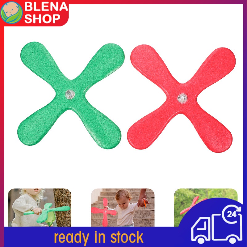 Blenashop 2 chiếc boomerang trẻ em đạo cụ đua xe boomerang phát sáng độc đáo ngoài trời