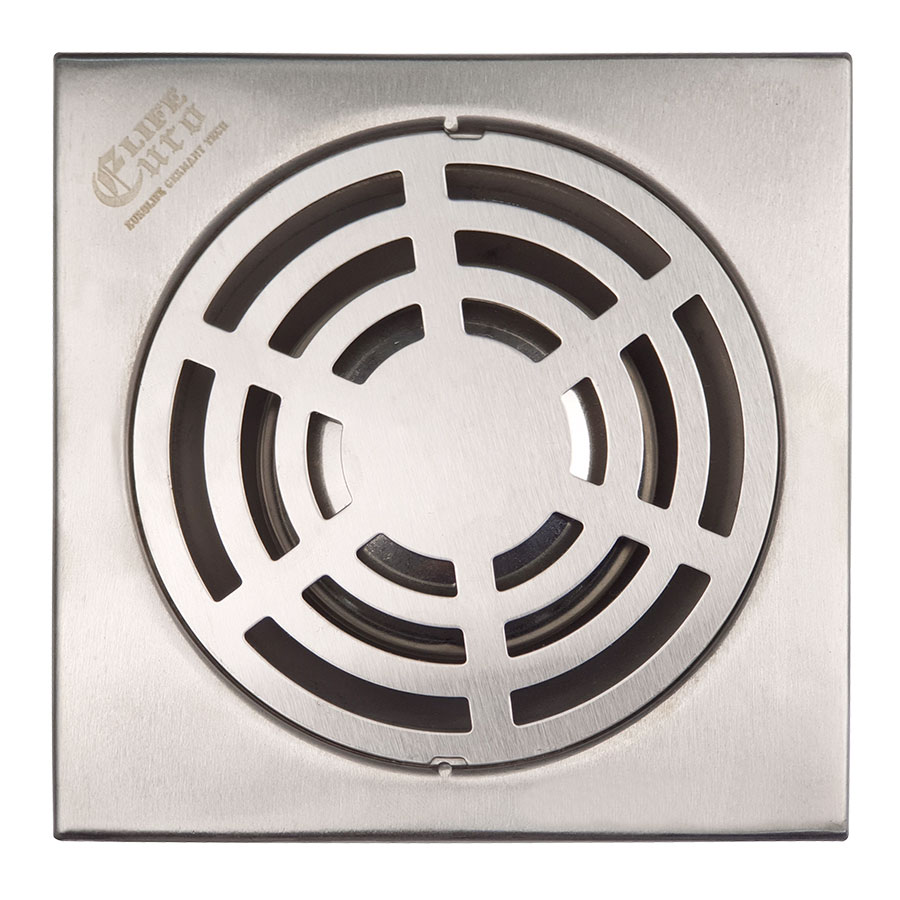 Hố ga thoát sàn inox 15x15cm Eurolife EL-X14 (Trắng bạc)
