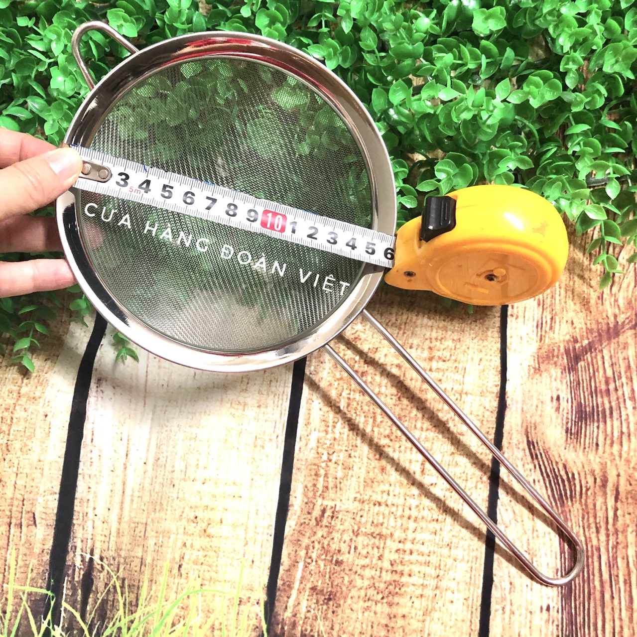 Rây Bột Inox Có Tay Cầm - Size 8cm. 10cm, 14cm, 16cm, 18cm, 20cm. Vợt lưới mịn lọc lược rau má, cốt dừa cặn bã.