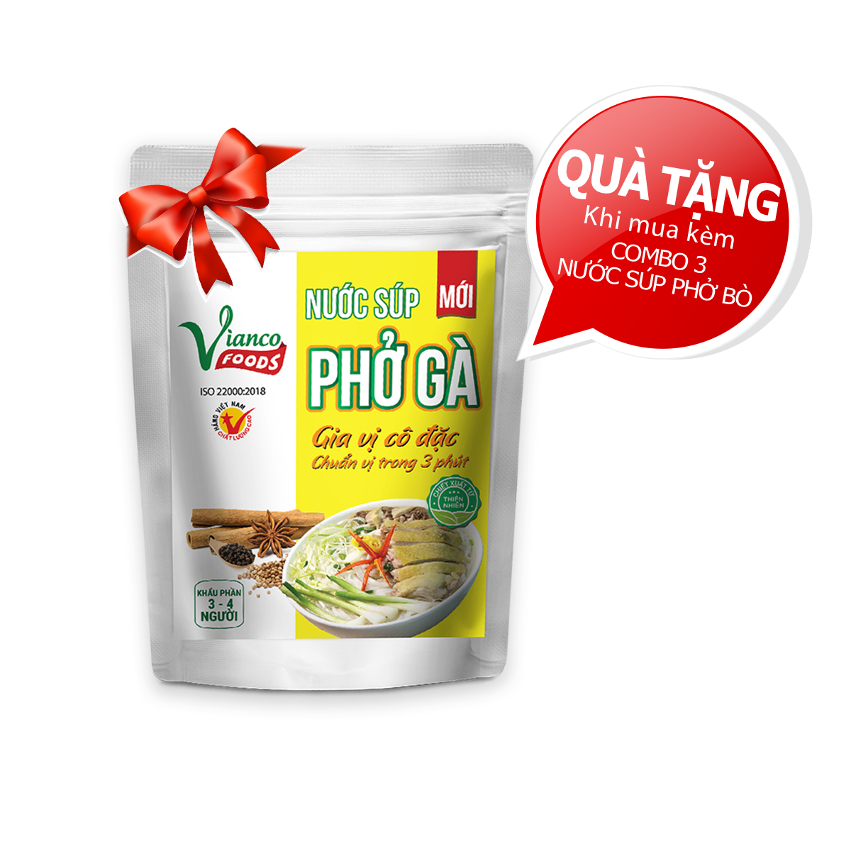 Nước súp phở gà vianco - việt ấn 200ml