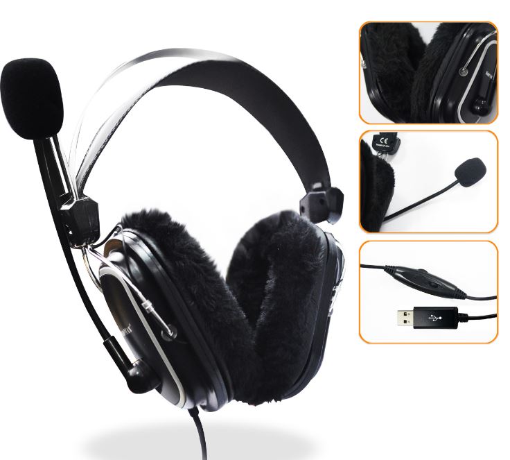 Tai nghe chụp tai SOUNDMAX AH304 (Cổng USB)