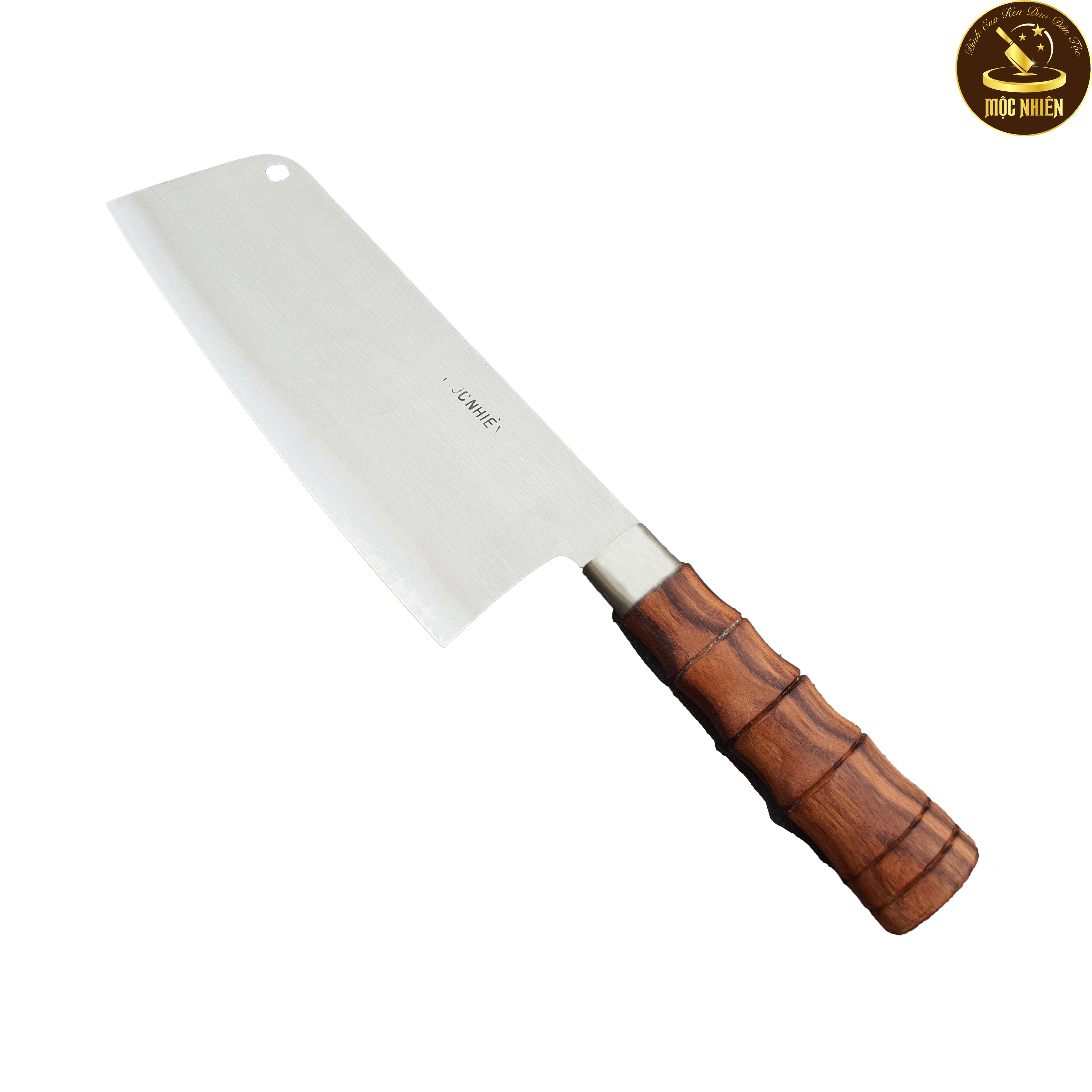 Dao chặt siêu bền được rèn bằng thép không rỉ từ người dân tộc nùng - dao nhà bếp mộc nhiên - mã: mn-dc55