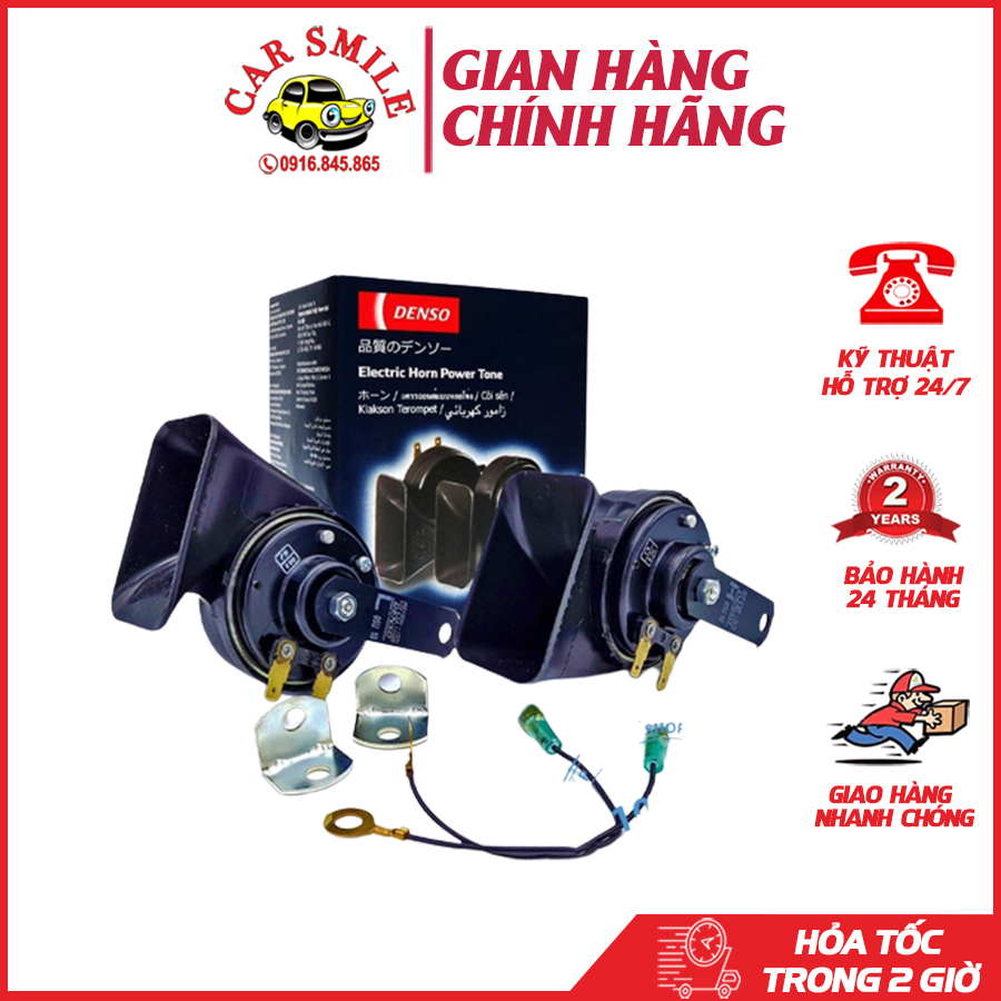 Còi sên 2 giắc denso- kèn sên denso