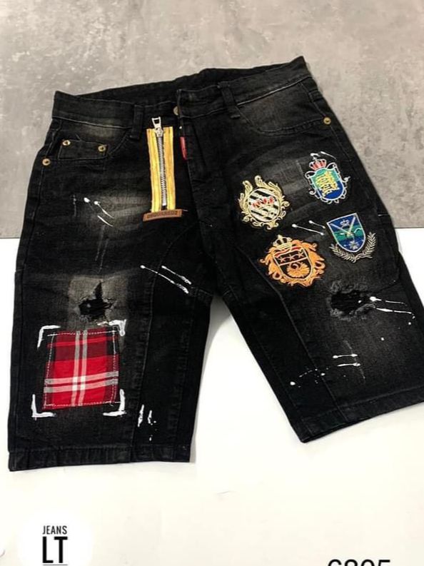 quần jean nam ngắn khóa kéo lệch thêu logo đẹp nhiều mẫu hot nhất-chất bò co giãn tốt giá mềm KAYSTORE ONLINE 28/06