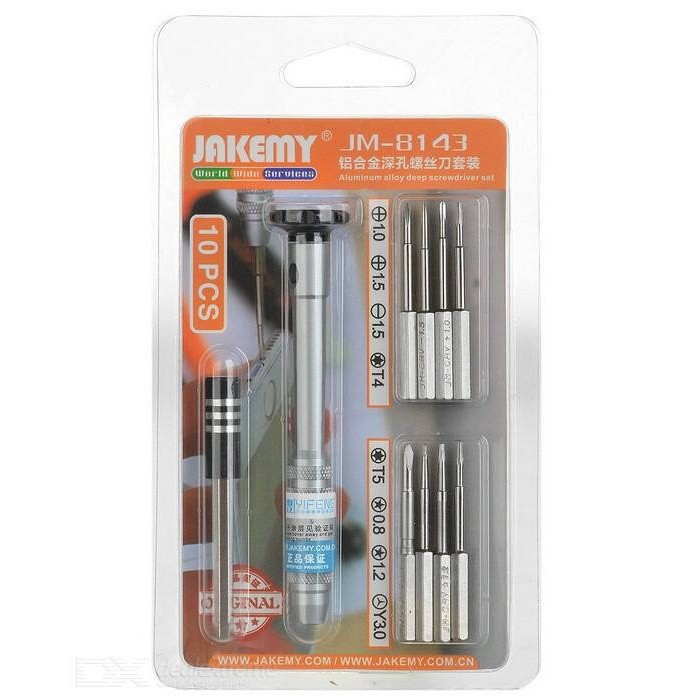 Bộ vít sửa điện thoại laptop tiện lợi Jakemy JM-8143