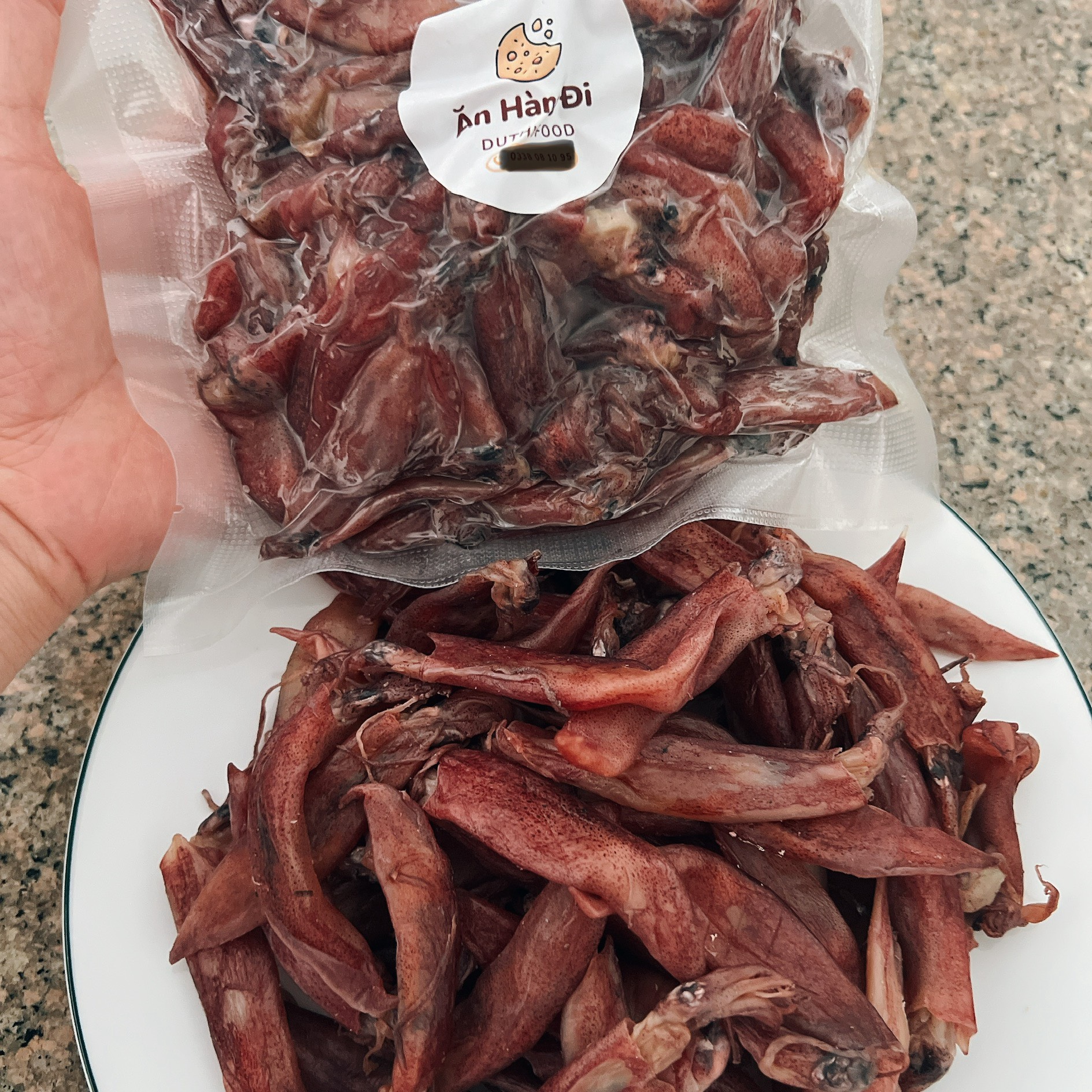 Mực muối phơi ghe, hàng dẻo, khô ít muối, thịt dày, thơm ngon đưa cơm, gói 500gr
