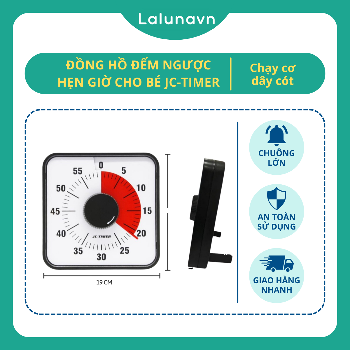 Đồng hồ đếm ngược jc-timer chính hãng , đồng hồ hẹn giờ lalunavn - b45