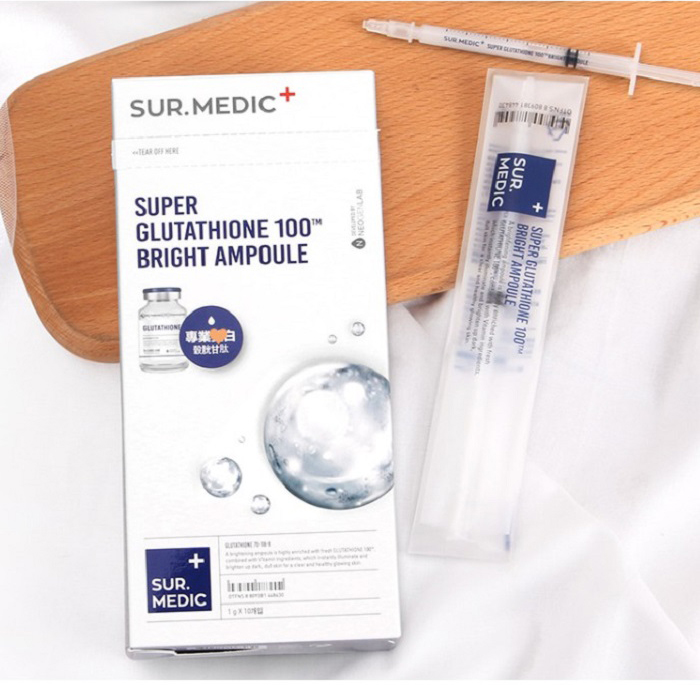 Tinh Chất Truyền Trắng Sur.Medic Super Glutathione 100 Bright Ampoule Sur Medic