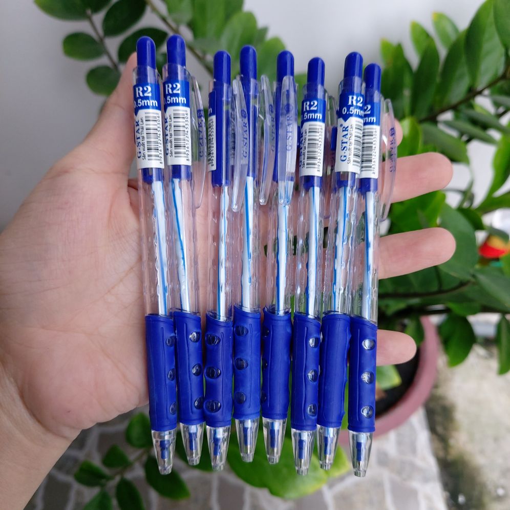 [HCM]Hộp 24 cây bút bi mực xanh G Star R2  sản xuất tại Thuỵ Sỉ