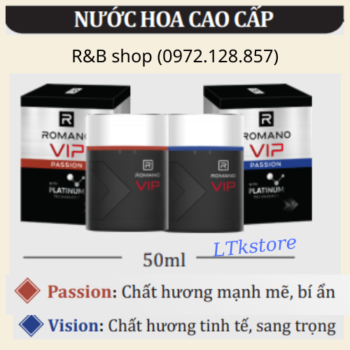 Nước hoa Romano 50ml Vip hương Passion - Vision