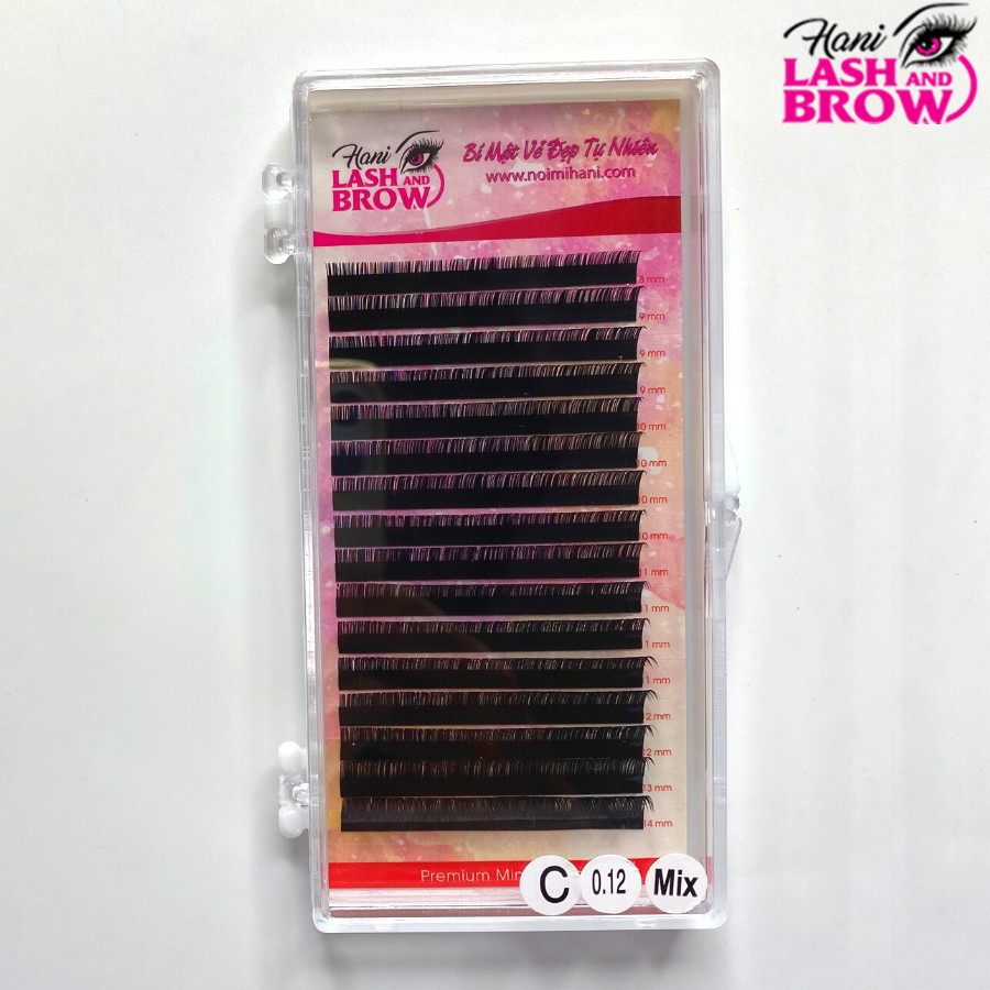 Lông mi khay Classic cao cấp độ cong C nhập khẩu Hàn Quốc - Hani Beauty