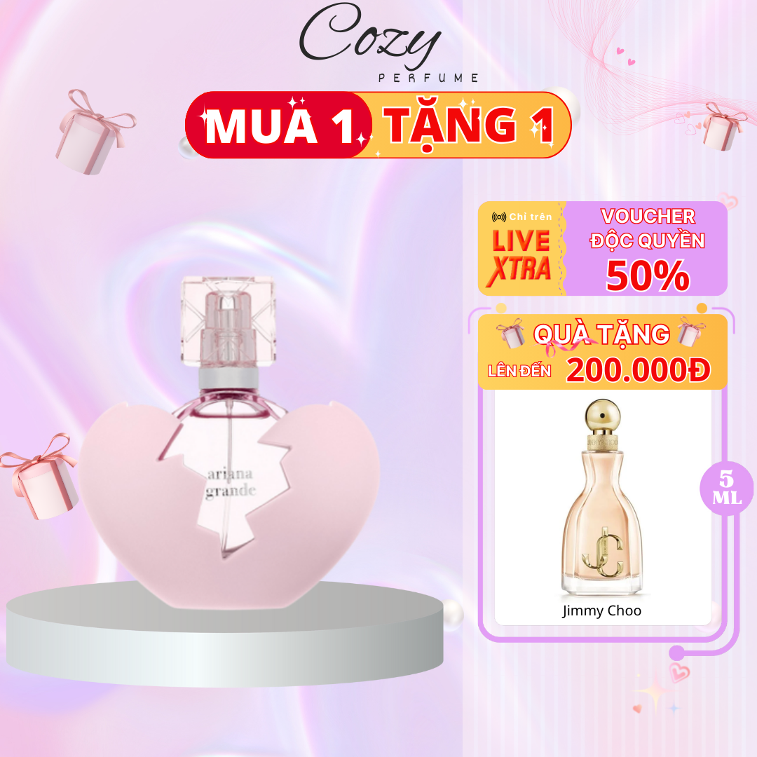 Nước hoa nữ Ariana Grande Thank U Next EDP Chiết 5ml/10ml Hương thơm Trẻ trung Quyến rũ-Cozy Perfume