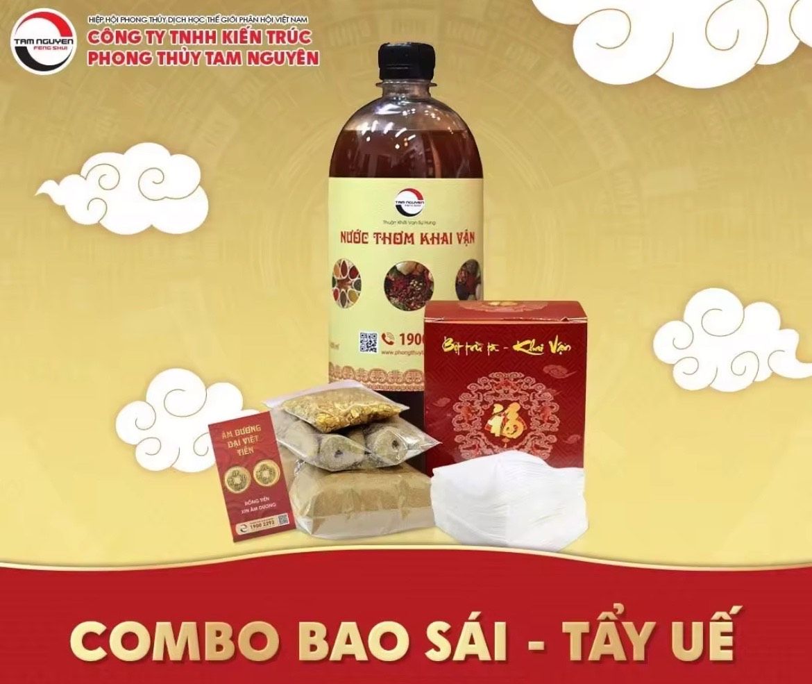 Combo bao sái tẩy uế - phong thủy tam nguyên