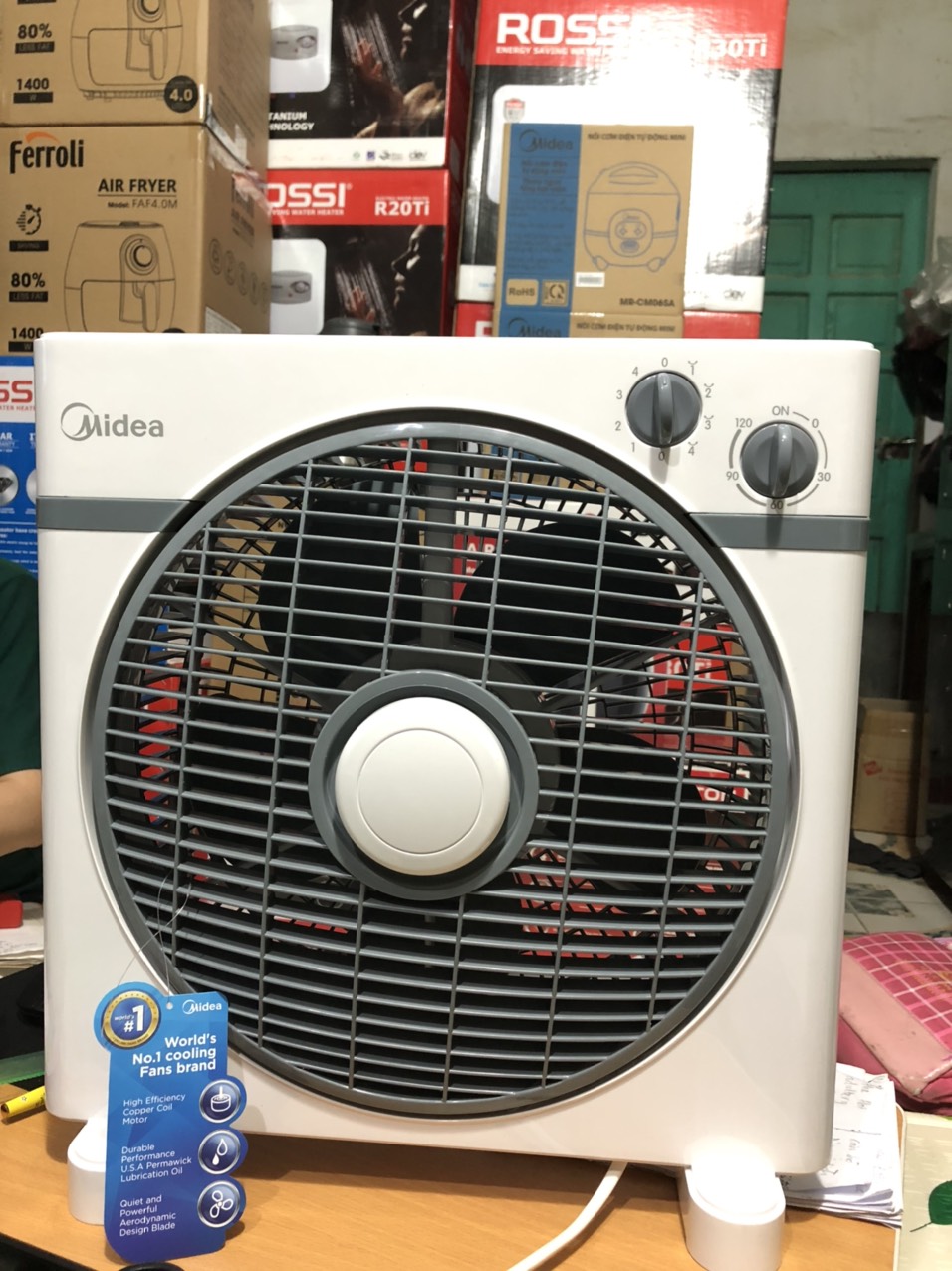Quạt hộp midea kyt30-15a