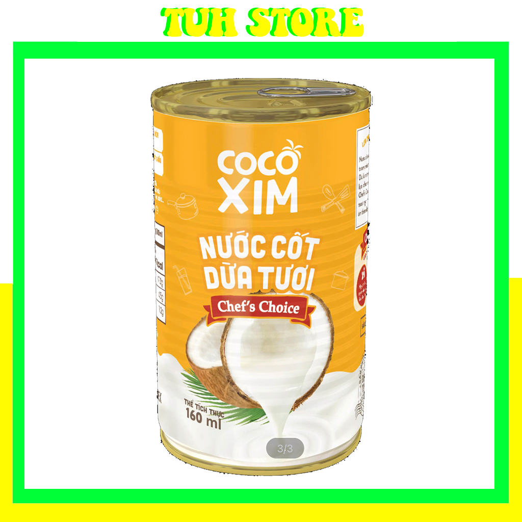Nước Cốt Dừa Tươi Chef's Choice Cocoxim 160ml,Chefs Choice