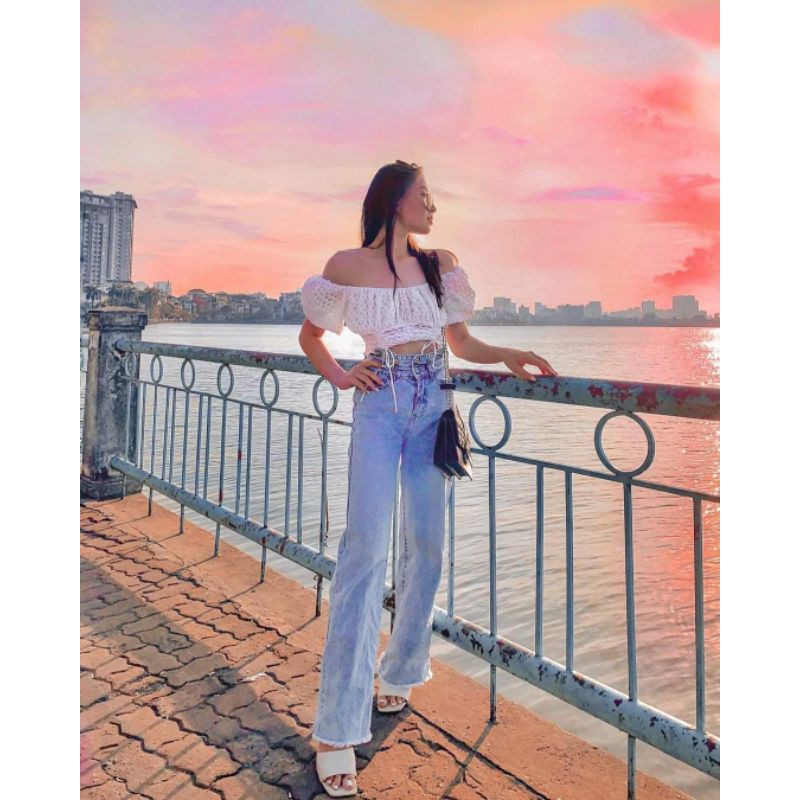 WALENTY - Quần Jeans thiết kế ống suông - Walenty Designed Wide Leg Jeans