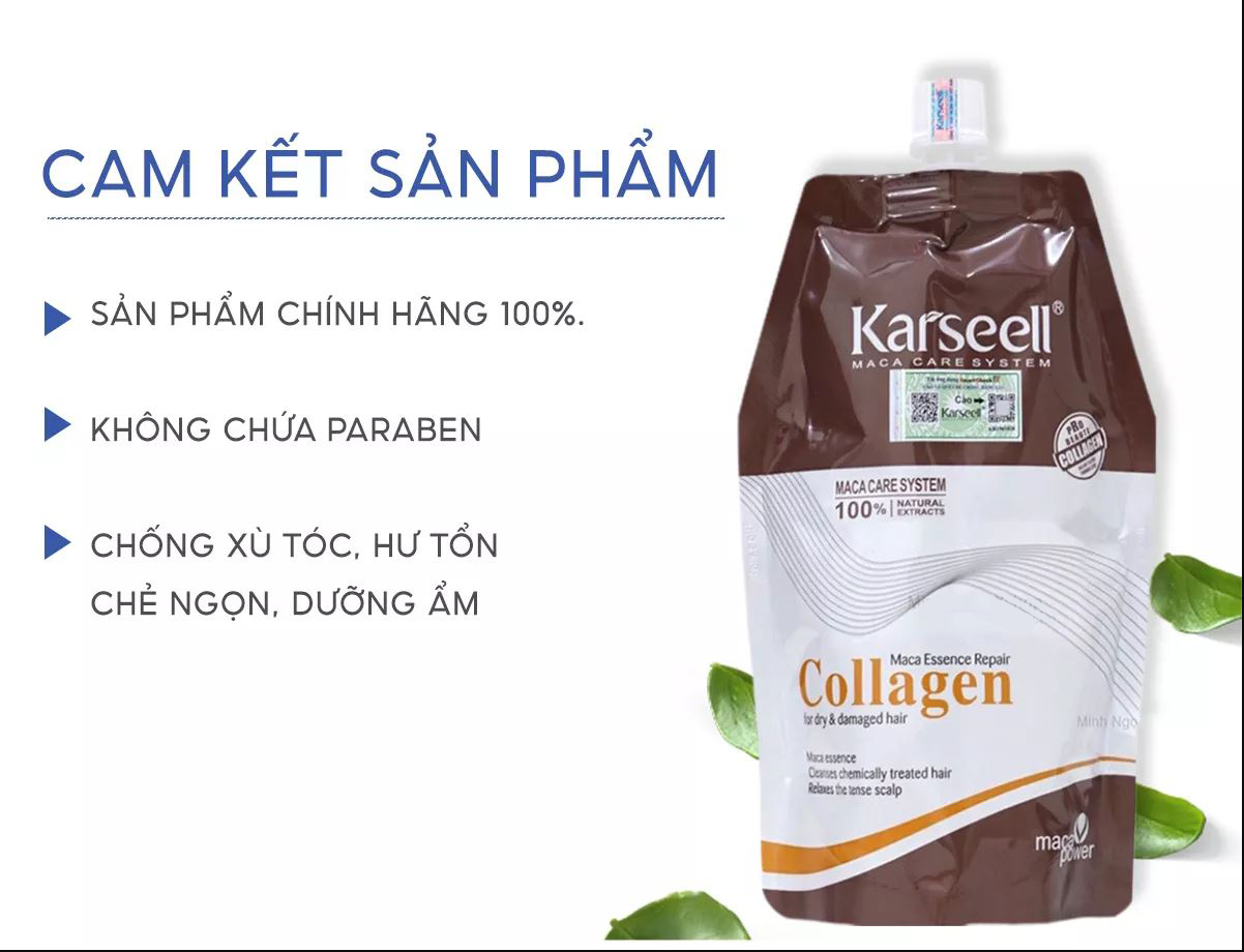 Hấp karseell collagen siêu mềm mượt 500ml