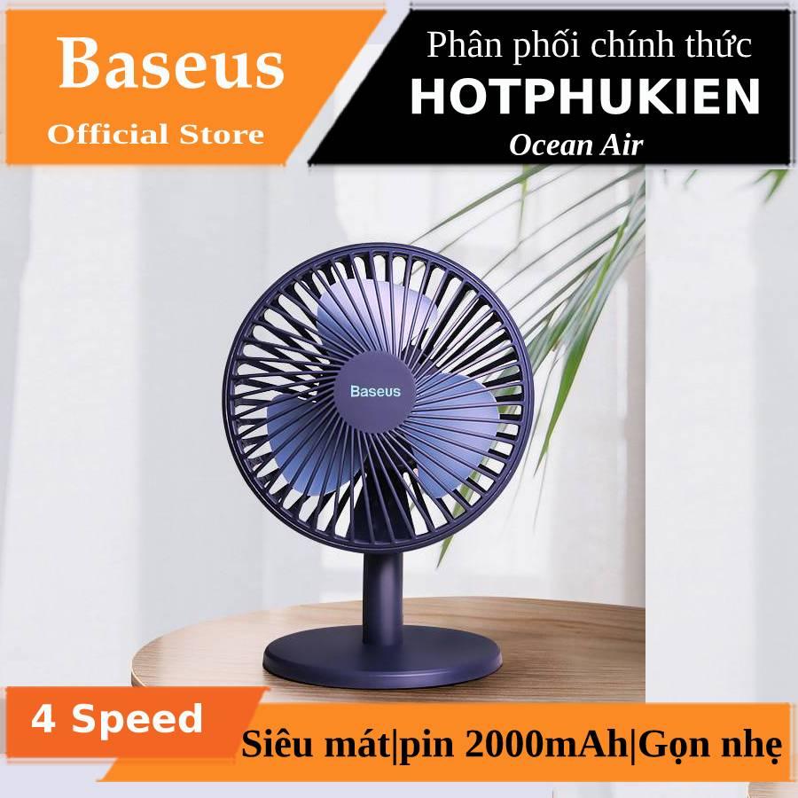 Quạt mini để bàn 4 chế độ làm mát hiệu Baseus Benks Ocean Air - Phân phối bởi Hotphukien