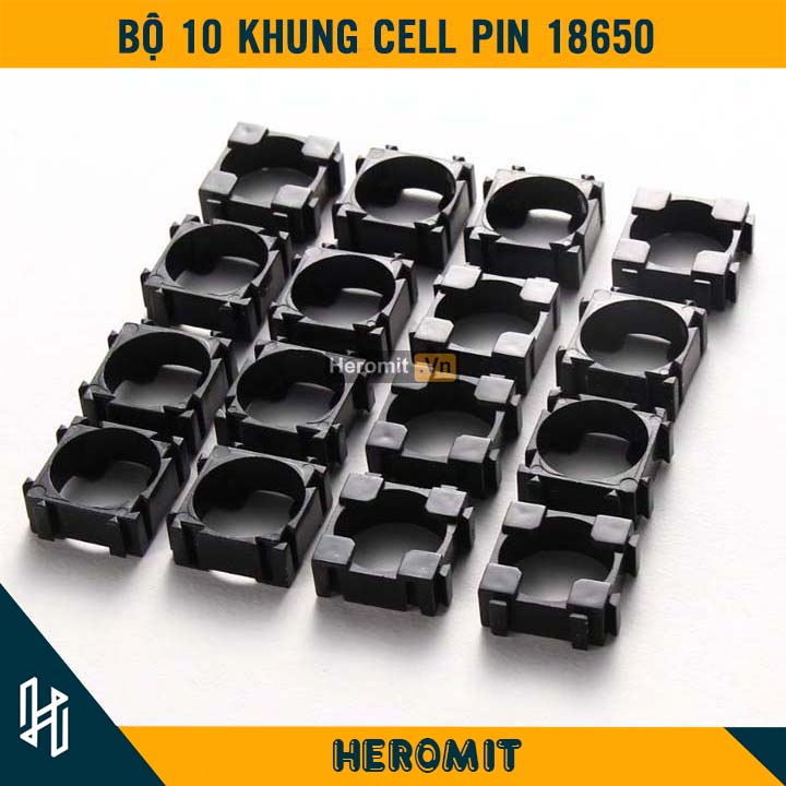 Combo 10 khung pin 18650 đơn