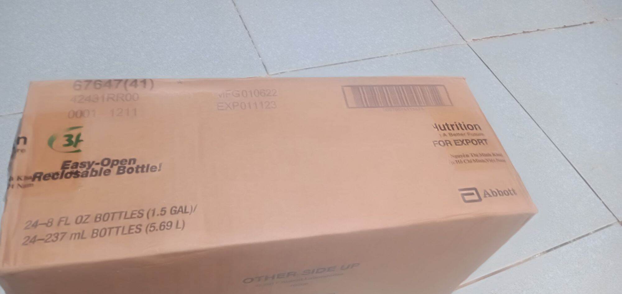 thùng 24 chai sửa nước ensure 237ml