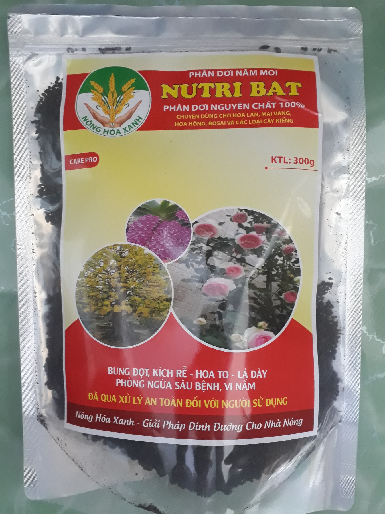 Phân dơi nguyên chất NUTRI BAT 100% Oganic chuyên cho hoa Lan - hoa Mai và hoa cảnh giúp BUNG ĐỌT - KÍCH RỄ - HOA TO - LÁ DÀY và kháng sâu bệnh | Phởms Market