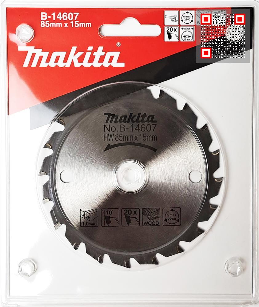 Lưỡi cưa gỗ 85x15x20t b-14607 makita
