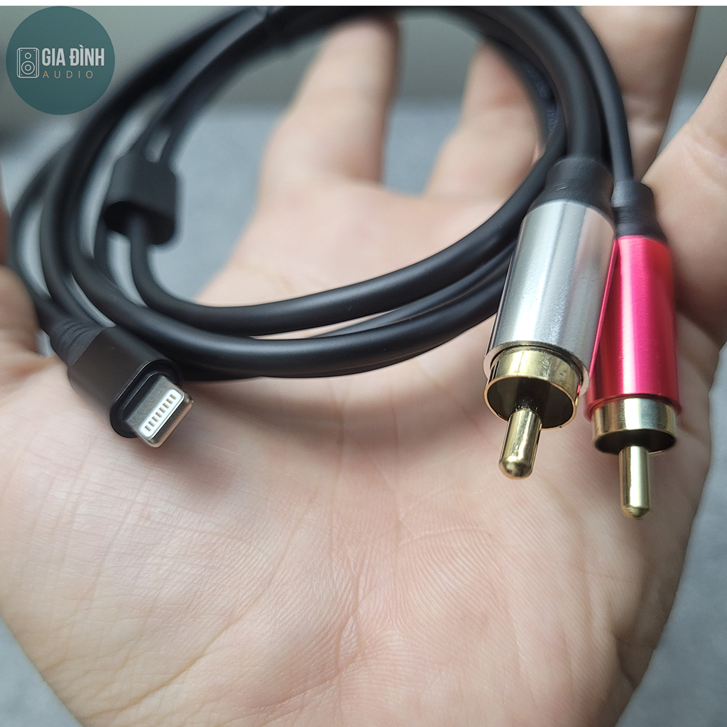 Cáp lightning ra 2rca kiwi - chính hãng