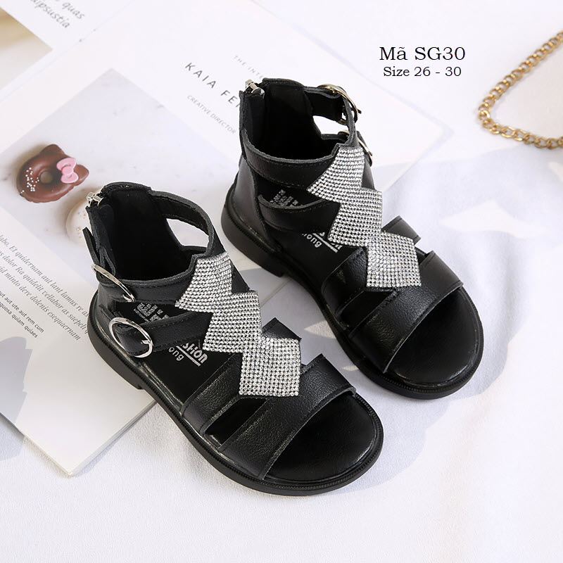 Sandal chiến binh cổ thấp cho bé gái 3 - 12 tuổi SG30