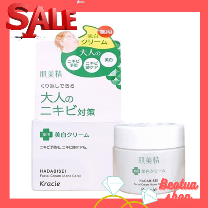 [HCM] Kem dưỡng xóa mụn Kracie Nhật Bản Hadabisei Facial Cream (Acne Care) cung cấp và duy trì độ ẩm cho da, giúp da mềm mại, mịn màng giúp da mạnh khỏe