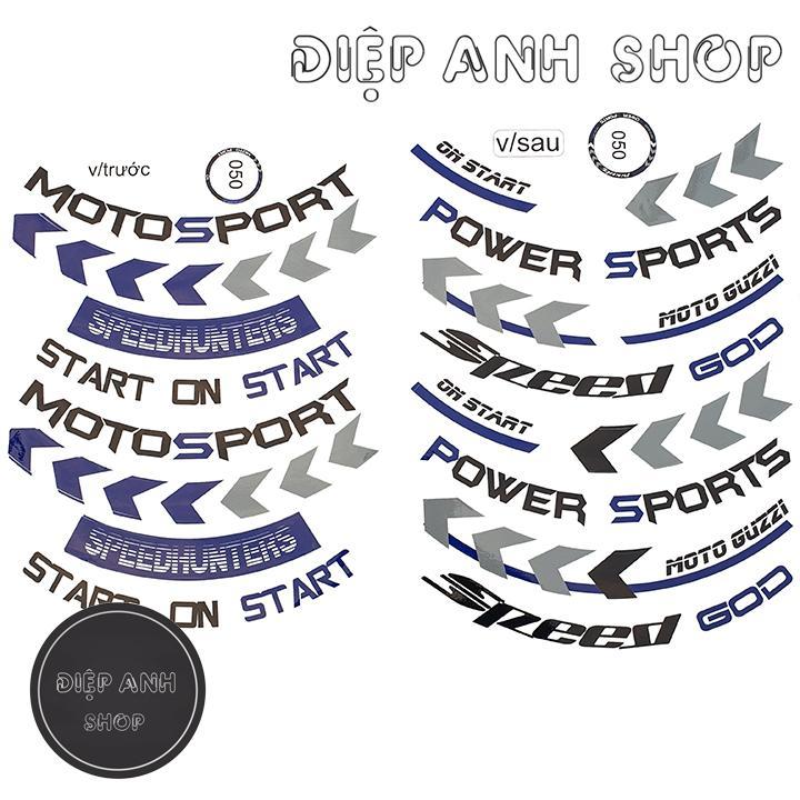 Tem vành bản to MOTO SPORT - MS050 - Tem dán vành